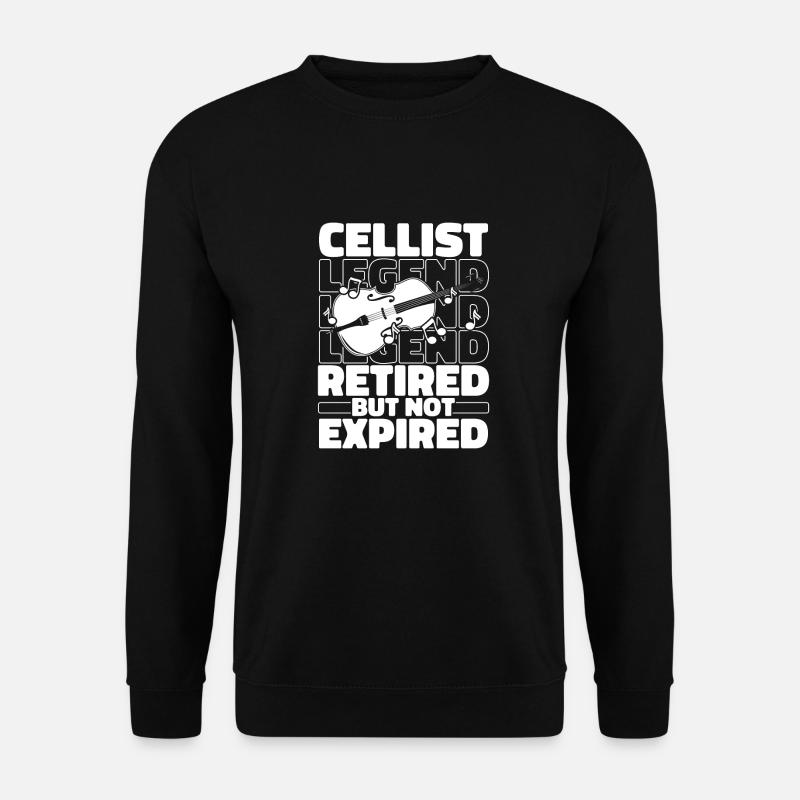 Cello Cellist Im Ruhestand - Unisex Pullover - Schwarz