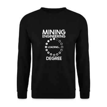 Ingenieur Grad Bergbauingenieur - Unisex Pullover - Schwarz - Vorne - Alina (178cm) & Michal (187cm)