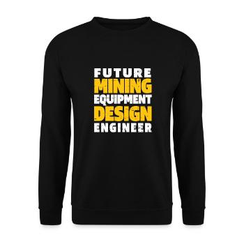 Engineer Lustig Mining Engineer - Unisex Sweatshirt - black - Front - Alina (178cm) & Michal (187cm)
