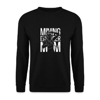Engineer Mama Mining Engineer - Unisex Sweatshirt - black - Front - Alina (178cm) & Michal (187cm)