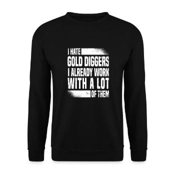 Ingénieur Witzig Ingénieur des mines - Sweat-shirt Unisexe - noir - Devant - Alina (178cm) & Michal (187cm)