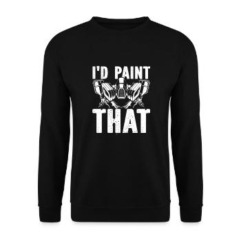 Maler Lackierer Witzig - Unisex Pullover - Schwarz - Vorne - Alina (178cm) & Michal (187cm)