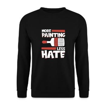 Maler Lackierer Kalt - Unisex Pullover - Schwarz - Vorne - Alina (178cm) & Michal (187cm)