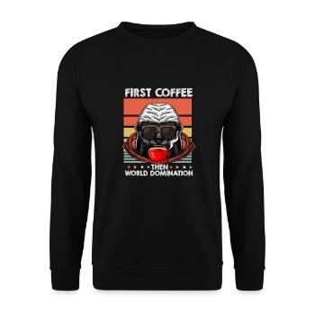 Honey Badger Ratel Lunettes de soleil Café - Sweat-shirt Unisexe - noir - Devant - Alina (178cm) & Michal (187cm)