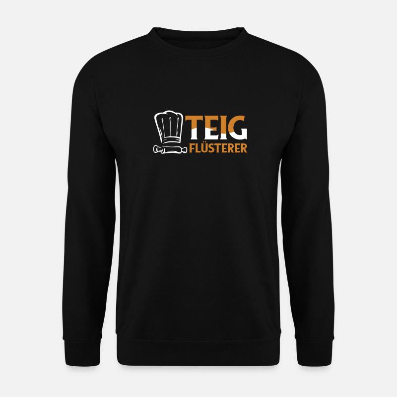 Backen Bäcker Bäckerei Lustig Bäckermeister - Unisex Pullover - Schwarz