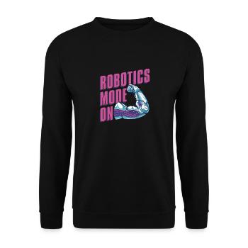 Robotique Ai Robot Mode Activé - Sweat-shirt Unisexe - noir - Devant - Alina (178cm) & Michal (187cm)