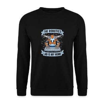 Robotik Ai Roboter Labor - Unisex Pullover - Schwarz - Vorne - Alina (178cm) & Michal (187cm)
