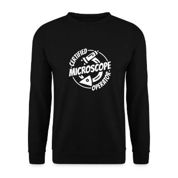 Biology Biologist - Unisex Sweatshirt - black - Front - Alina (178cm) & Michal (187cm)