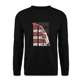 Welder locksmith sir. - Unisex Sweatshirt - black - Front - Alina (178cm) & Michal (187cm)