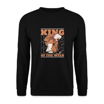 Soudeur Serrurier Cool King Of The Weld - Sweat-shirt Unisexe - noir - Devant - Alina (178cm) & Michal (187cm)