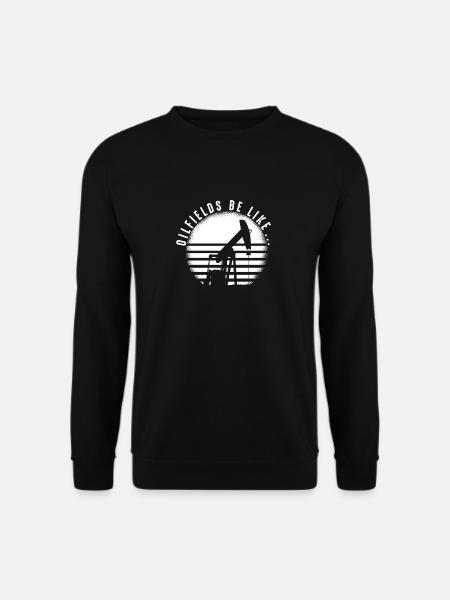 Ölfeld Bohrinsel - Unisex Pullover - Schwarz