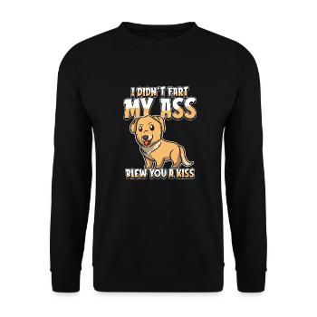 Golden Retriever Funny - Unisex Sweatshirt - black - Front - Alina (178cm) & Michal (187cm)