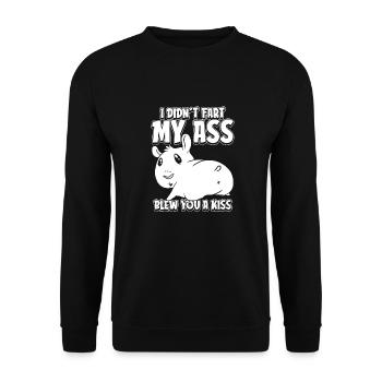 Hamster Golden Hamster - Unisex Sweatshirt - black - Front - Alina (178cm) & Michal (187cm)
