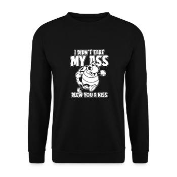 Ladybug I Didnt Fart My Butt Blew You A Kiss - Unisex Sweatshirt - black - Front - Alina (178cm) & Michal (187cm)