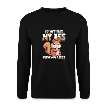 Squirrel - Unisex Sweatshirt - black - Front - Alina (178cm) & Michal (187cm)