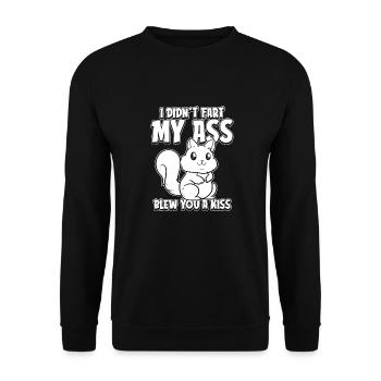 Squirrel - Unisex Sweatshirt - black - Front - Alina (178cm) & Michal (187cm)