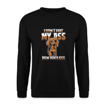 Deutsche Dogge - Unisex Pullover - Schwarz - Vorne - Alina (178cm) & Michal (187cm)
