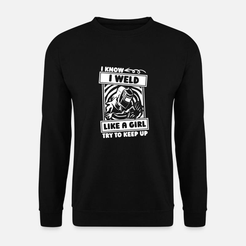 Schweißer Schlosser Mädchen - Unisex Pullover - Schwarz
