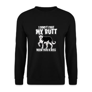 Husky sibérien - Sweat-shirt Unisexe - noir - Devant - Alina (178cm) & Michal (187cm)