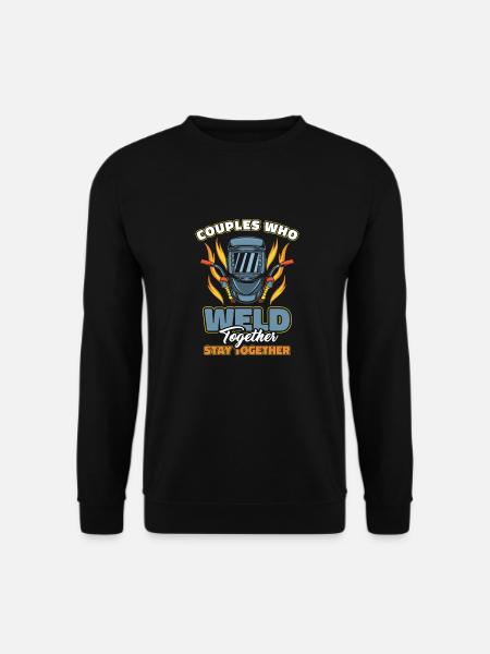 Schweißer Schlosser Paar - Unisex Pullover - Schwarz