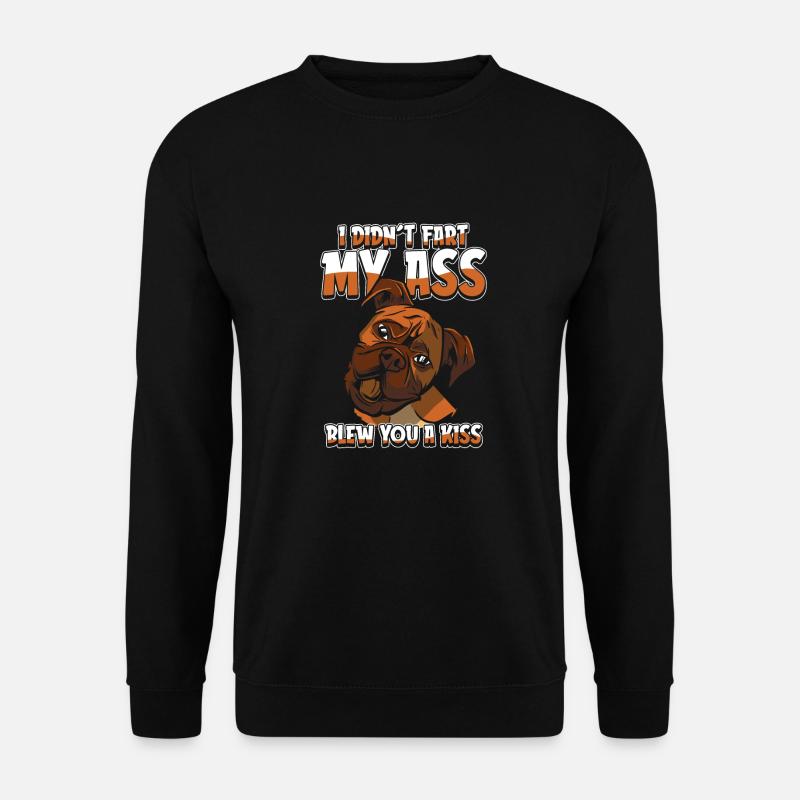 Boxer Hund Deutscher Boxer - Unisex Pullover - Schwarz