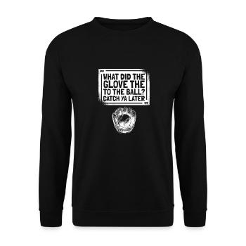 Softball drôle - Sweat-shirt Unisexe - noir - Devant - Alina (178cm) & Michal (187cm)