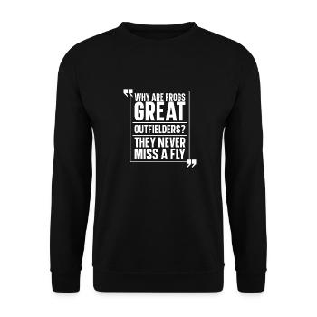 Softball drôle - Sweat-shirt Unisexe - noir - Devant - Alina (178cm) & Michal (187cm)
