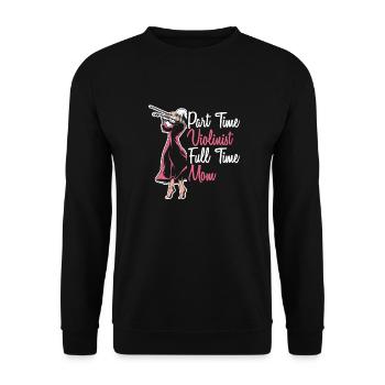 Violon Violon Femelle - Sweat-shirt Unisexe - noir - Devant - Alina (178cm) & Michal (187cm)