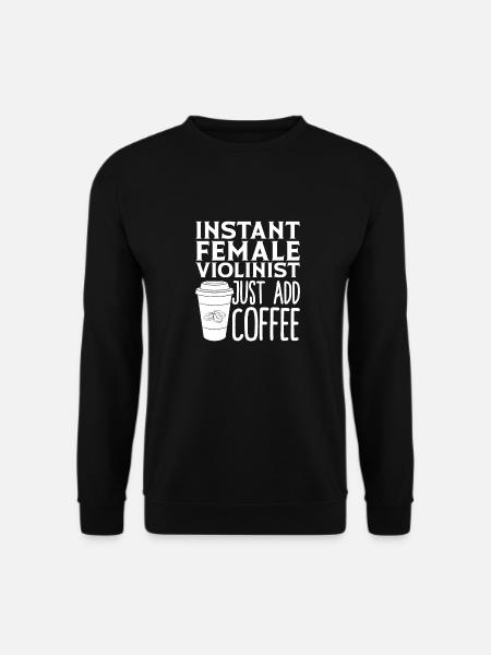 Violin Violin Coffee - Unisex Sweatshirt - black