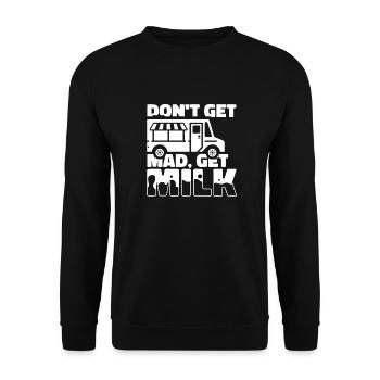 Camion de lait de vache - Sweat-shirt Unisexe - noir - Devant - Alina (178cm) & Michal (187cm)