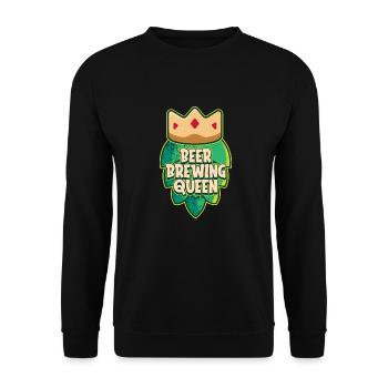 Craft Beer Beer Craft Beer Queen - Unisex Sweatshirt - black - Front - Alina (178cm) & Michal (187cm)
