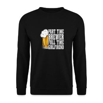 Bière artisanale Bière artisanale Bière Petite amie - Sweat-shirt Unisexe - noir - Devant - Alina (178cm) & Michal (187cm)