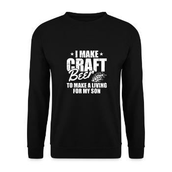 Bière artisanale Bière artisanale Fils - Sweat-shirt Unisexe - noir - Devant - Alina (178cm) & Michal (187cm)