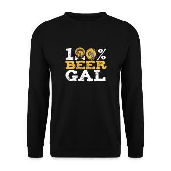 Craft Beer Beer Craft Beer Barrel - Unisex Sweatshirt - black - Front - Alina (178cm) & Michal (187cm)