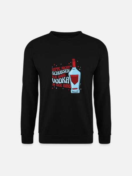 Vodka Wodka Witzig Wodka - Unisex Pullover - Schwarz