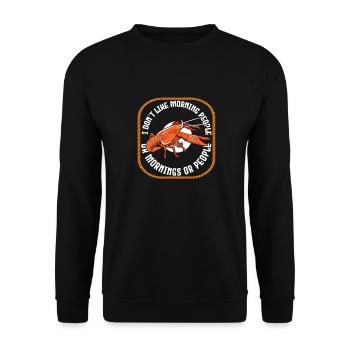 Hummer Lobster Lustig - Unisex Pullover - Schwarz - Vorne - Alina (178cm) & Michal (187cm)