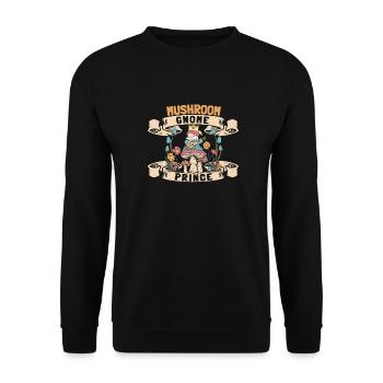 Cueilleurs de champignons Prince Nain de champignons - Sweat-shirt Unisexe - noir - Devant - Alina (178cm) & Michal (187cm)