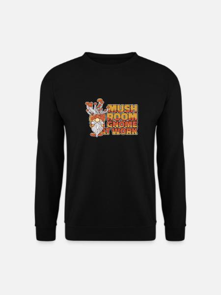 Pilzsammler Pilze Pilzzwerg - Unisex Pullover - Schwarz
