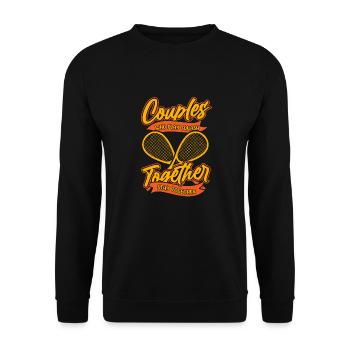 Squash Paar - Unisex Pullover - Schwarz - Vorne - Alina (178cm) & Michal (187cm)