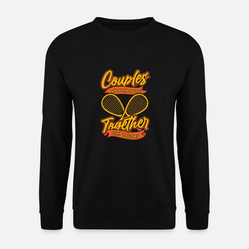 Squash Paar - Unisex Pullover - Schwarz