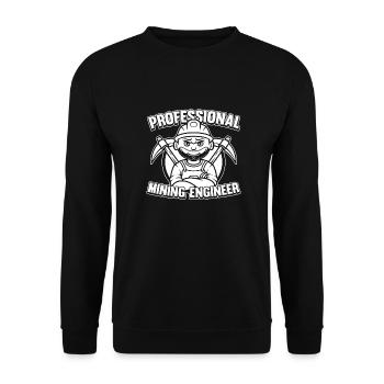 Ingénieur Ingénieur Minier Professionnel - Sweat-shirt Unisexe - noir - Devant - Alina (178cm) & Michal (187cm)