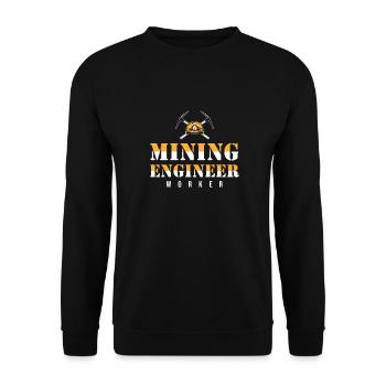 Ingénieur Ingénieur Minier - Sweat-shirt Unisexe - noir - Devant - Alina (178cm) & Michal (187cm)