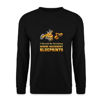 Engineer Mining Engineer - Unisex Sweatshirt - black - Front - Alina (178cm) & Michal (187cm)