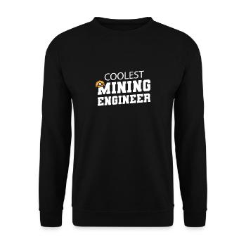 Engineer Mining Engineer - Unisex Sweatshirt - black - Front - Alina (178cm) & Michal (187cm)