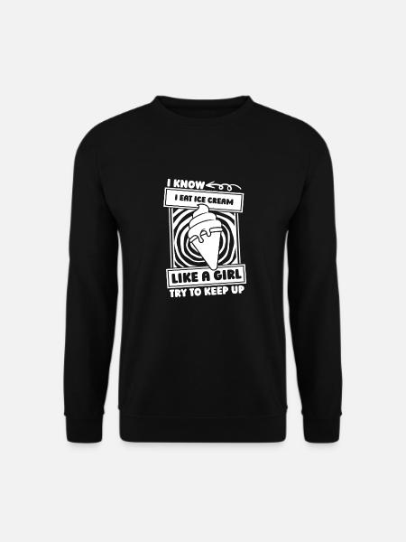 Eiscreme Mädchen - Unisex Pullover - Schwarz