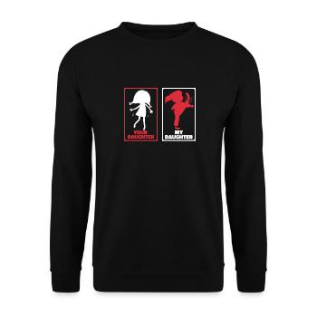 Taekwondo Père Taekwondo - Sweat-shirt Unisexe - noir - Devant - Alina (178cm) & Michal (187cm)