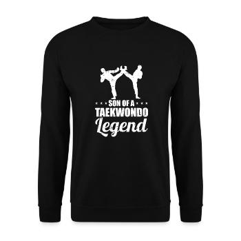 Taekwondo Père Taekwondo - Sweat-shirt Unisexe - noir - Devant - Alina (178cm) & Michal (187cm)