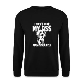 Deutsche Dogge - Unisex Pullover - Schwarz - Vorne - Alina (178cm) & Michal (187cm)