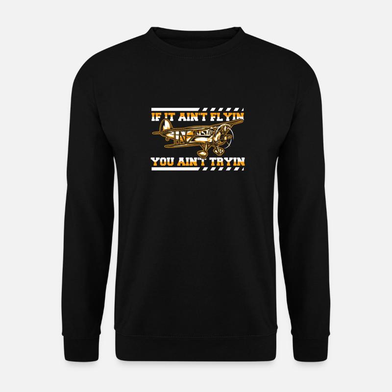 Airplane Mechanic Funny - Unisex Sweatshirt - black