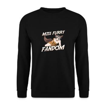 Furry Fandom Fursuits manquant - Sweat-shirt Unisexe - noir - Devant - Alina (178cm) & Michal (187cm)